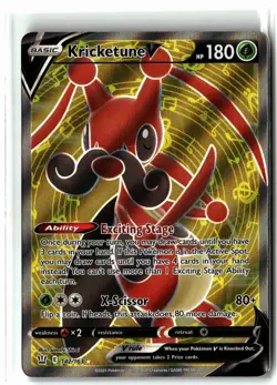 Kricketune V ⭐ 142/163 Holo Ultra Rare Battle Styles 2021 Pokemon NM - Image 1