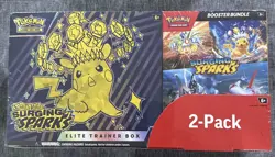 Pokemon TCG Surging Sparks Elite Trainer Box & Booster Bundle 2-Pack - Image 1