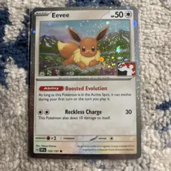 Eevee - 143/191 - Play! Pokemon Prize Pack Cosmo Holo - Image 1