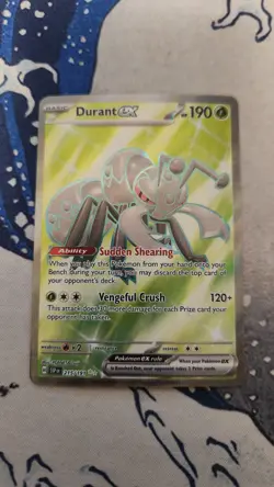 Pokemon TCG Durant ex #215/191 Ultra Rare SV:08 Surging Sparks NM - Image 1