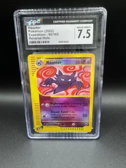 Haunter 80/165 Reverse Holo Expedition 2002 Pokemon CGC 7.5 Near Mint + Pokemon - Image 1