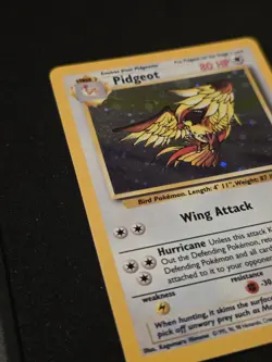 Pokemon TCG Pidgeot Base Set 2 14/130 Holo Rare HP80 English 1999 WOTC - Image 2