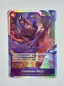 Namco One Piece Vinsmoke Reiju Foil Character Legacy of the Master SR OP12-063 - Image 1