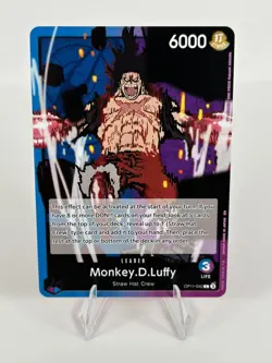 Monkey.D.Luffy (040) OP11-040 Leader A Fist of Divine Speed One Piece Near Mint - Image 1