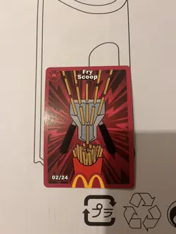 McDonald’s Cards 2026 Trading Collectable Cards Fry scoop 2/24 - Image 1