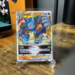 Lucario VSTAR SWSH214 SWSH: Sword & Shield Promo Cards Holo NM - Image 1
