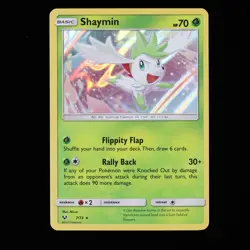 Pokemon TCG Shaymin 7/73 Shining Legends Holo Card 2017 LP - Image 1