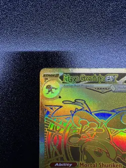 Pokemon Mega Greninja EX 122/86 Chaos Rising Mega Hyper Rare Gold Card - Image 3