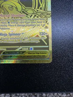 Pokemon Mega Greninja EX 122/86 Chaos Rising Mega Hyper Rare Gold Card - Image 5
