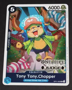 Tony Tony.Chopper Judge Pack Vol. 7 Foil Stamped One Piece Promo Card OP11-053 - Image 1
