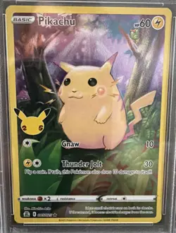 2021 Pokemon Celebrations # 005 Full Art Pikachu PSA 9 Card MINT TCG - Image 2