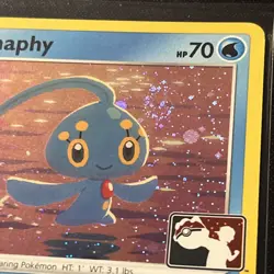 HEAD SWIRL Manaphy Holo Pokemon Prize Pack Series 3 Promo Stamped Card NM - Image 2