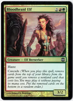 MTG *Bloodbraid Elf Foil X1* (MP) 50 Alara Reborn Magic - Image 1