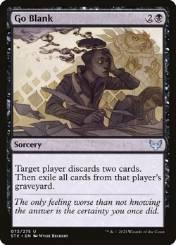LP FOIL Go Blank (072) STX MTG - Image 1