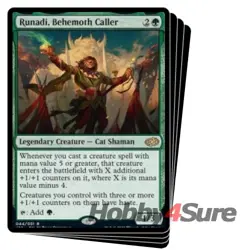 Runadi, Behemoth Caller X4 M/NM Magic: The Gathering MTG Jumpstart 2022 - Image 1