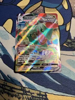 2023 Pokemon Sword & Shield Crown Zenith Rayquaza VMAX #101/159 NM - Image 1