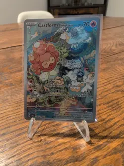Pokemon TCG Castform Sunny Form Holo Card 195/191 NM+! - Image 1