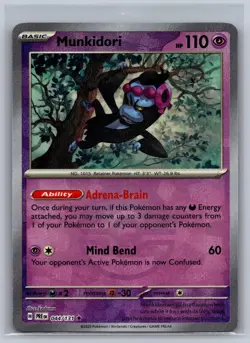 Munkidori (Poke Ball Pattern) 044/131 Holo Rare Prismatic Evolutions Pokemon NM - Image 1