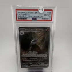 Pokemon TCG Sv: Black Bolt Excadrill ex 168/086 Holo SIR PSA 10 - Image 1