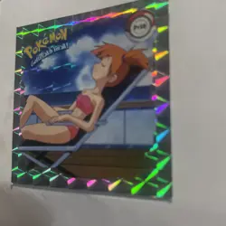 Misty Artbox Pokemon Stickers Series 1 Prizm #Pr38 1999 Pack Fresh - Image 3