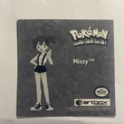 Misty Artbox Pokemon Stickers Series 1 Prizm #Pr38 1999 Pack Fresh - Image 5