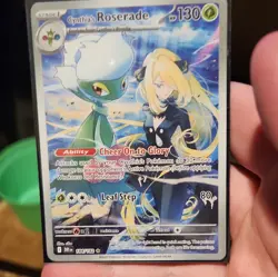 Pokemon Cynthia's Roserade 184/182 Destined Rivals Illustration Rare Holo 130 HP - Image 1