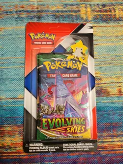 Pokemon TCG Evolving Skies Chilling Reign 2 Booster Blister Pack W/ Pin - Image 1