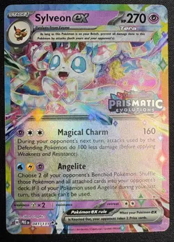 Sylveon EX - Prismatic Evolutions Stamped Promo Pokemon - NM - Image 1
