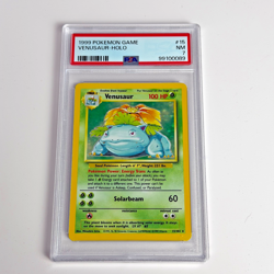 1999 POKEMON BASE SET UNLIMITED #15 VENUSAUR-HOLO PSA 7 - Image 1