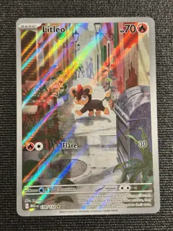 Litleo #139/132 Illustration Rare Mege Evolution Pokemon 2025 NM - Image 1