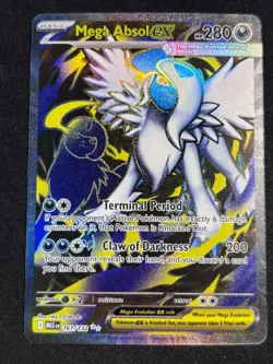 Mega Absol ex 161/132 Ultra Rare Mega Evolution Pokemon Near Mint - Image 1