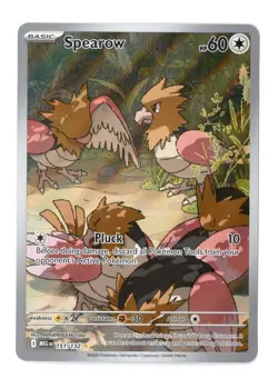 Spearow 151/132 Illustration Rare Mega Evolution Pokemon Near Mint - Image 1