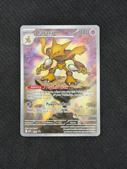 Pokemon TCG Pokemon Center Stamped Alakazam Black Star Promo 009 NM - Image 1