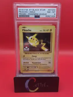 PSA 8 2016 Pokemon XY Black Star Promo #XY202 Pikachu Holo - Image 1