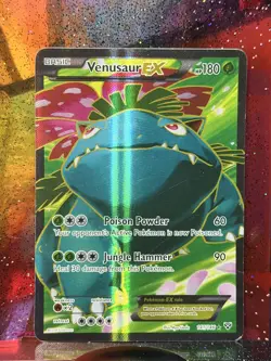 Pokemon Venusaur EX 141/146 XY Ultra Rare Full Art Holo 180 HP Jungle Hammer - Image 1