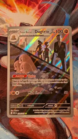 Team Rocket's Dugtrio 239/217 - Pokemon TCG - Ascended Heroes Illustration Rare - Image 1