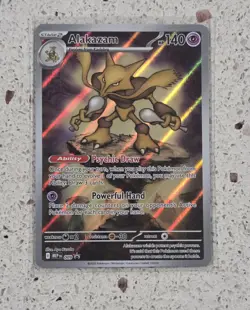 Pokemon MEP 009 - Black Star Promo Alakazam Full Art - NM b - Image 1