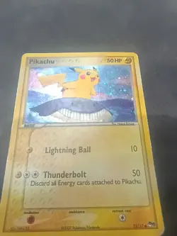 Pokemon POP Series 5 Pikachu Holo 012/017 ERROR upside down Pokeball - Image 1