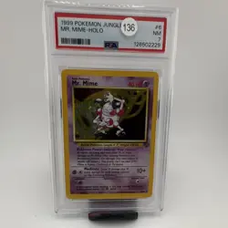 Pokemon TCG 1999 Jungle Mr. Mime 06/64 Holo Rare PSA 7 Graded English - Image 1
