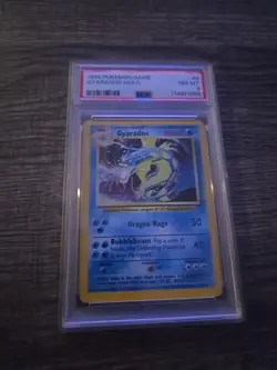 1999 POKEMON GAME GYARADOS HOLO #6 MINT 8 PSA - Image 1