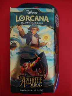 Disney Lorcana: Azurite Sea Starter Deck (Amber & Ruby) - Azurite Sea - Image 1