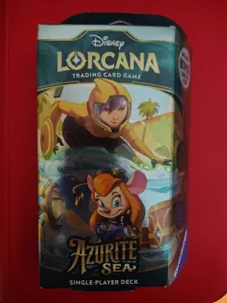 Disney Lorcana: Azurite Sea Starter Deck (Emerald & Sapphire) - Azurite Sea - Image 1