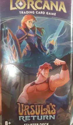 Disney Lorcana TCG: Ursula's Return Sealed Starter Deck - Sapphire & Steel - Image 1
