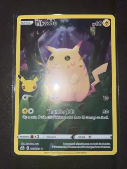 Pokemon Card Pikachu Basic Holo Thunder Jolt 60 HP - Image 1
