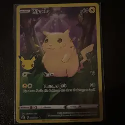 Pokemon Card Pikachu Basic Holo Thunder Jolt 60 HP - Image 2