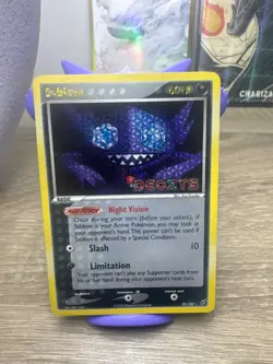 2005 Pokemon EX Deoxys 23/107 Sableye Reverse Holo NM Rare Vintage Card STAMPED - Image 1
