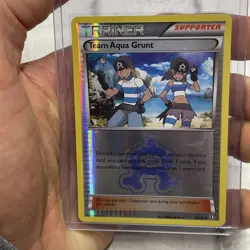 Pokemon Team Aqua Grunt Reverse Holo 26/34 Double Crisis Uncommon LP/NM Card TCG - Image 1