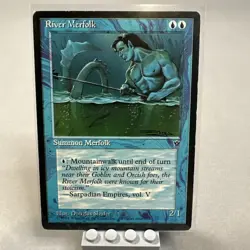 River Merfolk Vintage 1994 MTG Blue Creature Magic The Gathering Card - Image 1