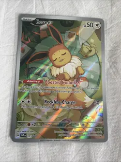 Eevee #173 Full Art Promo Card From Scarlet & Violet Prismatic Evolutions ETB - Image 1