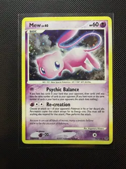 Pokemon Card Secret Wonders Mew 15/132 Rare Holo Bleed x4 SWIRL! LP - Image 1